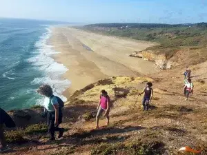 nazaré, caminhar, caminhada, praia norte, praia nazaré,